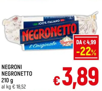 NEGRONI NEGRONETTO 210 g