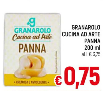 A&O GRANAROLO CUCINA AD ARTE PANNA 200 ml offerta