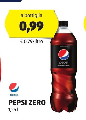 ALDI PEPSI ZERO 1,25 l offerta