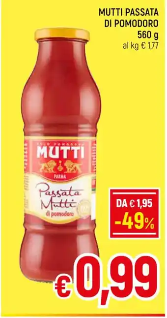 A&O MUTTI PASSATA POMODORO 560 g offerta