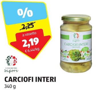 ALDI CARCIOFI INTERI 340 g offerta