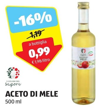 ALDI ACETO DI MELE 500 ml offerta