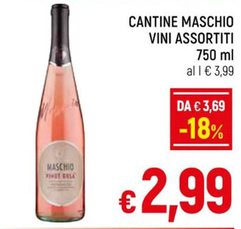A&O CANTINE MASCHIO VINI ASSORTITI 750 ml offerta