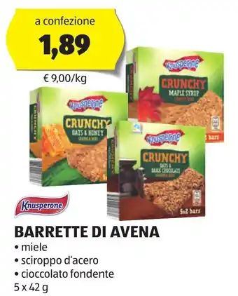 ALDI BARRETTE DI AVENA 5x42 g offerta