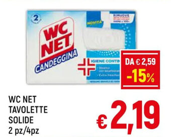 A&O WC NET TAVOLETTE SOLIDE 2 pz/4pz offerta