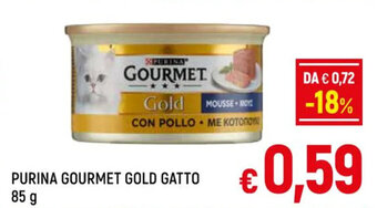 A&O PURINA GOURMET GOLD GATTO 85 g offerta