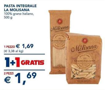 Esselunga PASTA INTEGRALE LA MOLISANA 100% grano Italiano, 500 g offerta