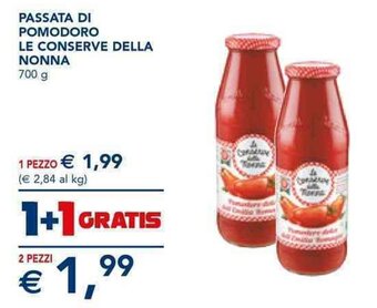 Esselunga PASSATA DI POMODORO LE CONSERVE DELLA NONNA 700 g offerta