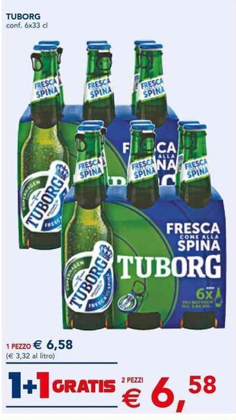 Esselunga TUBORG conf. 6x33 cl offerta