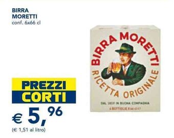 Esselunga BIRRA MORETTI conf. 6x66 cl offerta