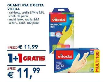 Esselunga GUANTI USA E GETTA VILEDA offerta