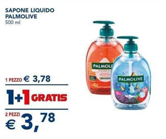 Esselunga SAPONE LIQUIDO PALMOLIVE 500 ml offerta