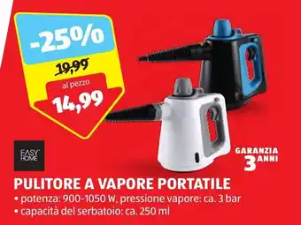 ALDI PULITORE A VAPORE PORTATILE 250ml offerta
