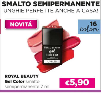 Acqua & Sapone ROYAL BEAUTY Gel Color smalto semipermanente 7 ml offerta
