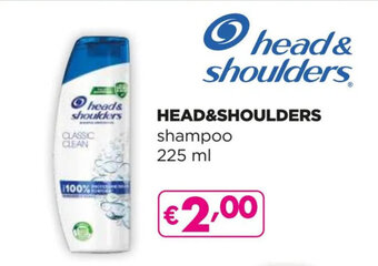 Acqua & Sapone HEAD&SHOULDERS shampoo 225 ml offerta