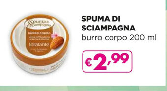 Acqua & Sapone SPUMA DI SCIAMPAGNA burro corpo 200 ml offerta