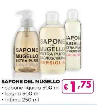 SAPONE DEL MUGELLO • sapone liquido 500 ml • bagno 500 ml • intimo 250 ml