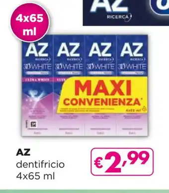 Acqua & Sapone AZ dentifricio 4x65 ml offerta