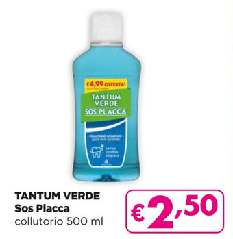 Acqua & Sapone TANTUM VERDE Sos Placca collutorio 500 ml offerta