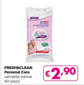 Acqua & Sapone FRESH&CLEAN Personal Care salviette intime 60 pezzi offerta