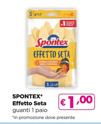 Acqua & Sapone SPONTEX* Effetto Seta guanti 1 paio offerta