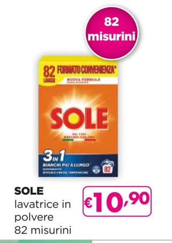 Acqua & Sapone SOLE lavatrice in polvere 82 misurini offerta