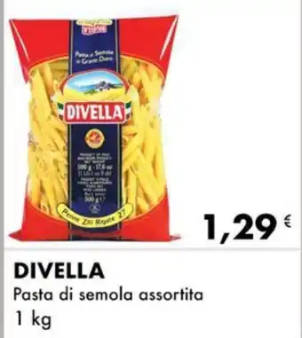 Iper Tosano DIVELLA Gran Turchese cacao/int. gocce cioc Pasta di semola assortita 1 kg offerta