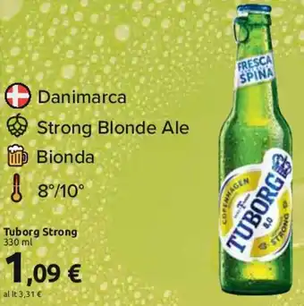 Carrefour Tuborg Strong 330 ml offerta