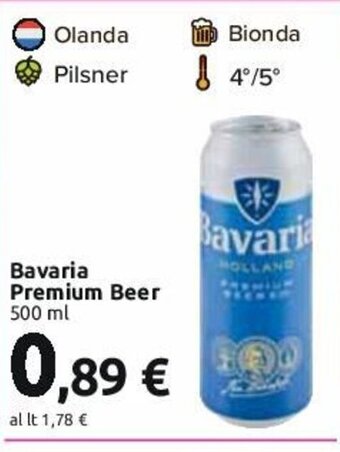 Carrefour Bavaria Premium Beer 500 ml offerta