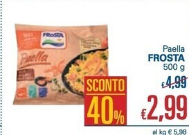 Unes Frosta paella offerta