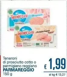 Unes Parmareggio teneroni di prosciutto cotto o parmigiano reggiano offerta