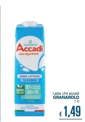 Unes Granarolo latte uht accadì offerta