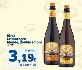 Sigma Grimbergen birra blonde offerta