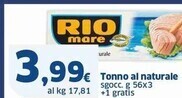 Sigma Rio mare tonno al naturale offerta