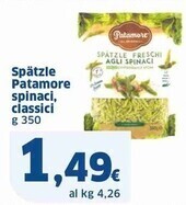 Sigma Patamore spàtzle spinaci , classici offerta