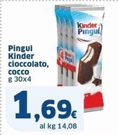 Kinder pinguì cioccolato , cocco