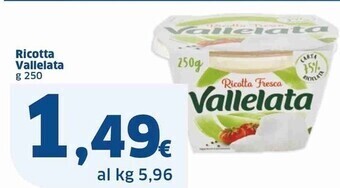 Sigma Vallelata ricotta offerta