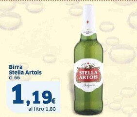 Sigma Stella artois birra offerta