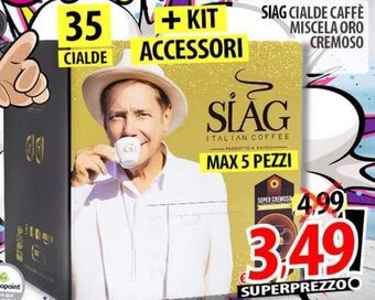 Il Genio Supermercato SIAG CIALDE CAFFÈ MISCELA ORO CREMOSO offerta