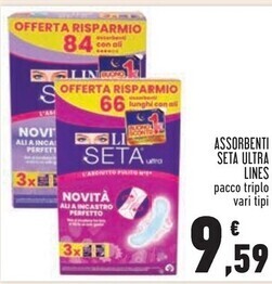 Conad Superstore Lines assorbenti seta ultra offerta