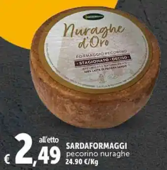 Deco Supermercati SARDAFORMAGGI pecorino nuraghe offerta