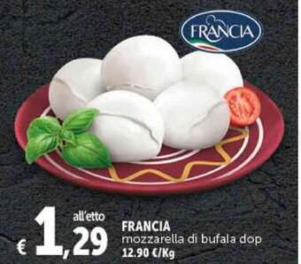 Deco Supermercati FRANCIA mozzarella di bufala dop offerta