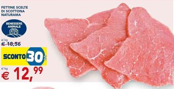 Esselunga FETTINE SCELTE DI SCOTTONA NATURAMA offerta