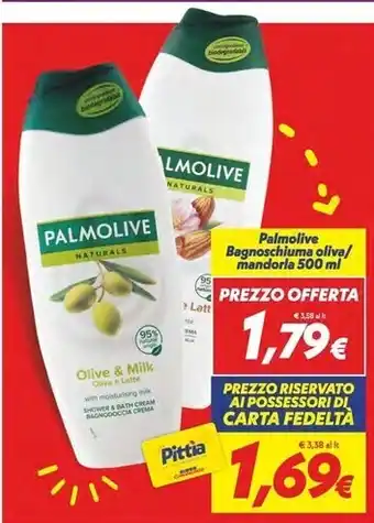 Iper Super Conveniente Palmolive bagnoschiuma oliva/ mandorla 500 ml offerta