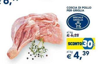 Esselunga COSCIA DI POLLO PER GRIGLIA offerta