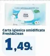 Sigma Fresh & clean carta igienica umidificata offerta