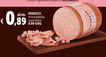 Deco Supermercati FIORUCCI mortadella suprema offerta