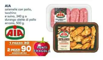 Esselunga AIA salamelle con pollo, tacchino e suino, 340 g offerta