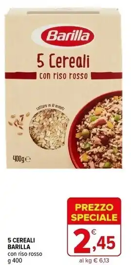 Iperal Barilla 5 cereali con riso rosso offerta
