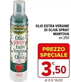Iperal Fratelli mantova olio extra vergine di oliva spray offerta